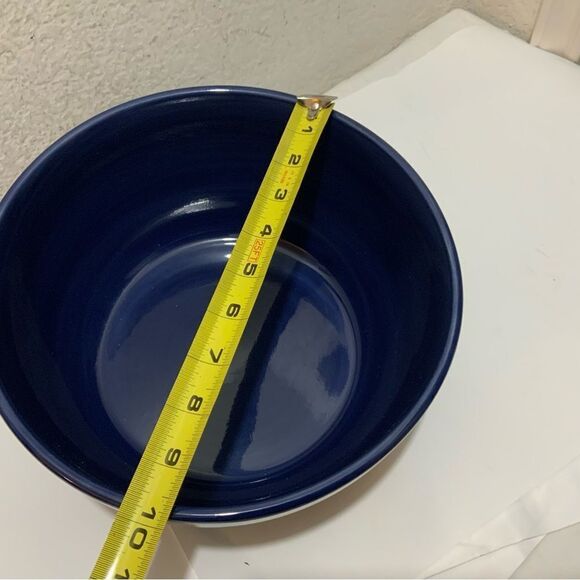 Hausenware blue large  Serving Bowl 10” diameter 5 1/2” deep round serving bowl - Picture 8 of 8